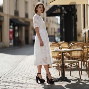 Christian Louboutin Superyaz 160 Suede Platform Sandal Heels Size 35 $1145.00